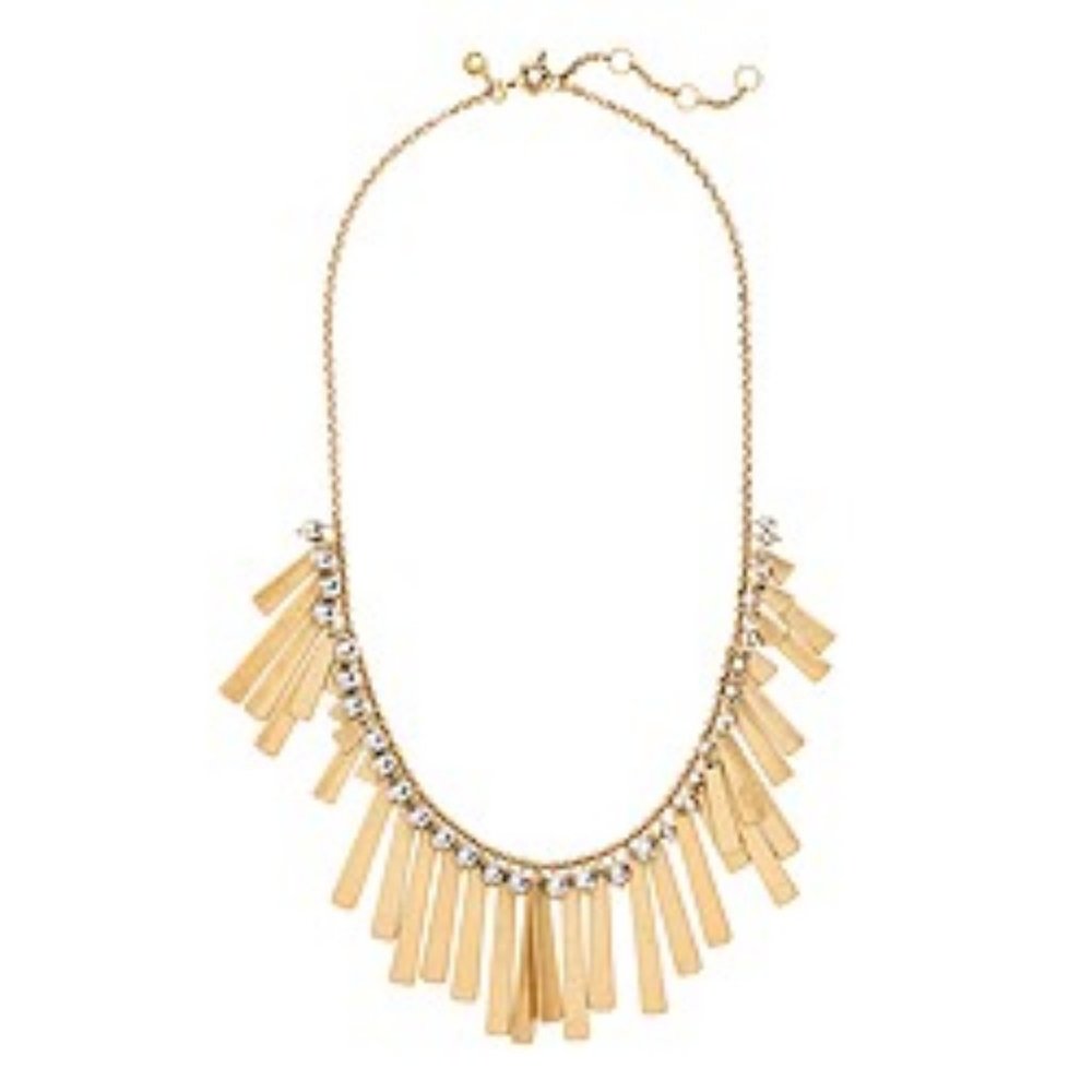 J CREW Asymmetrical Fringe necklace #B3651